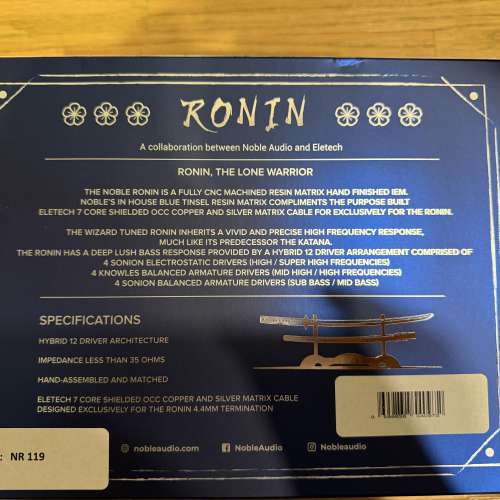 Noble x Eletech Ronin