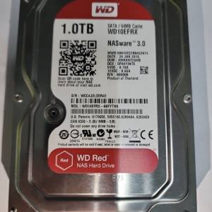 Western Digital Red NAS 3.5吋 5400rpm SATA3 HDD 1TB (WD10EFRX)