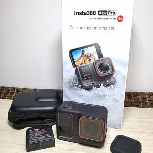 Insta360 Ace Pro 運動相機  (送機身收納盒 , 鏡頭矽膠蓋及一套鋼化膜鏡頭貼)