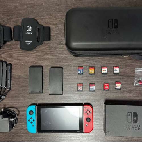 初代 Nintendo switch 1 主機 包8隻遊戲+128gb卡