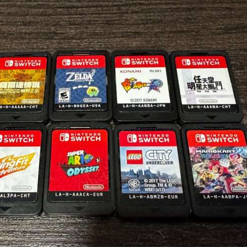 初代 Nintendo switch 1 主機 包8隻遊戲+128gb卡