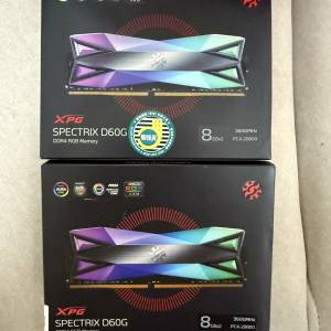 Adata xpg spectrum d60g 3600mhz 16gb(8gb x2)  兩套