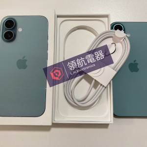 全新 iPhone 16 256gb eSim+實體sim 全原裝 Teal 日/歐/英/澳版 一年Apple保養 wha...