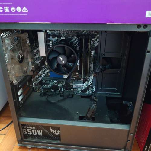 asus prime b450m-a motherboard r5 3600 cpu ddr4 3200 c22 8G*2 ram matx 機箱 65...