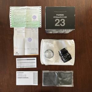 接近全新狀態 香港行貨 FULL SET FUJIFILM FUJINON XF 23mm F2 R WR LENS etc... f...