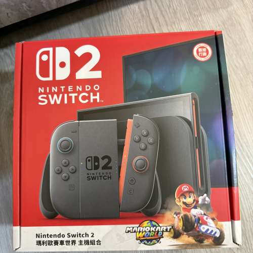放Switch 2 主機 + Mario Kart 軚盤 + cam+一對手掣+7隻game  有盒有單，只係買左幾...