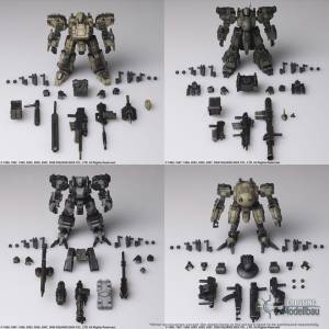 FRONT MISSION Structure Arts 1/72 Scale Plastic Model Kit Series Vol.2 全4種