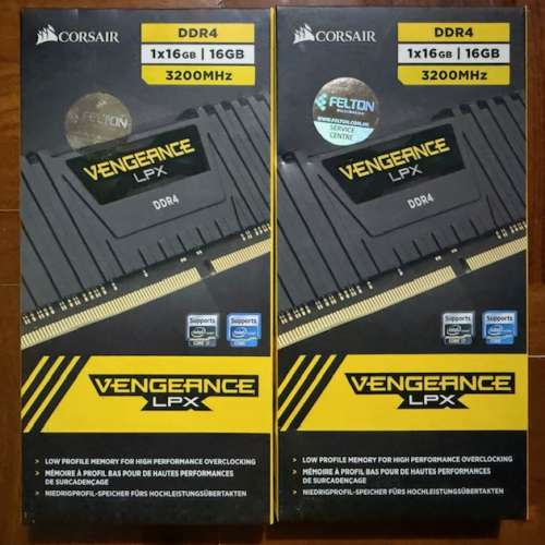 Corsair Vengeance LPX 32GB C16(2X16GB)DDR4 DRAM 3200MHz