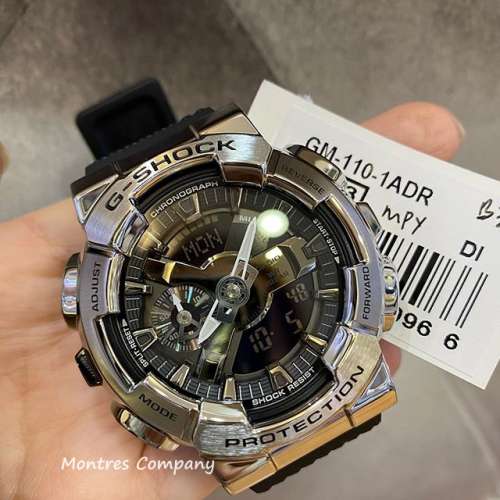 Montres Company香港註冊公司(26年老店) CASIO 卡西歐 G-Shock 防磁 黑銀色 GM-110...