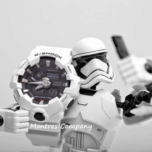Montres Company香港註冊公司(26年老店) 卡西歐 CASIO G-Shock 五年電池 白武士 白...