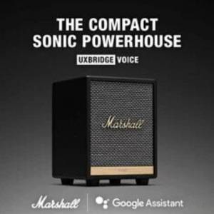 95% 新 Marshall Uxbridge Black Google speaker