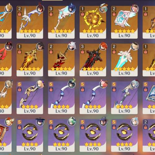 原神LV60 百多金多專武