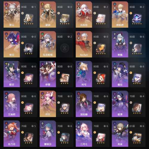 星穹鐵道70lv 多金多專武