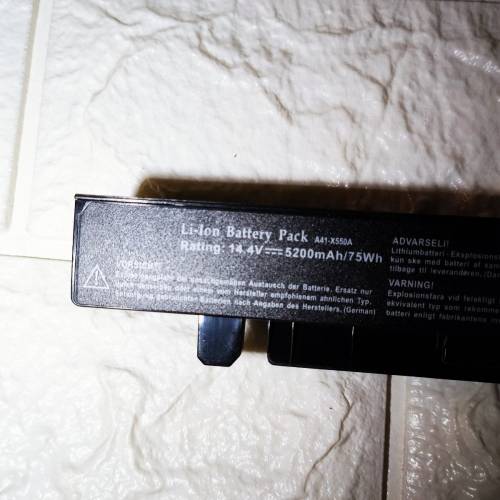 95%新原裝代用ASUS A41-X550A 14.4W/75wh 5200mAh手提電腦鋰電池