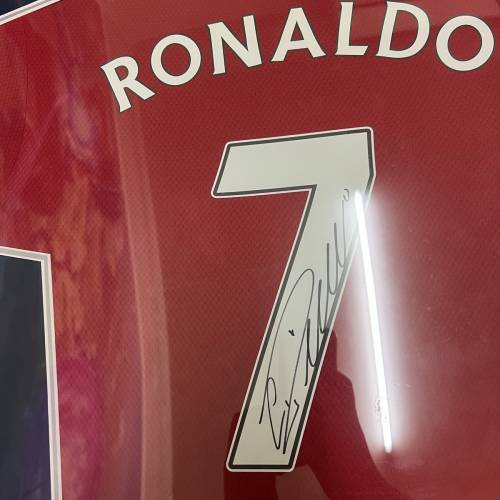 正版曼聯C朗親簽衫（有證書）