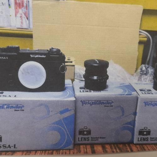 ( 市上唯一全新貨品 ) Voigtlander Bessa-L Camera,  25mm F4,15mm F4.5 Lenses