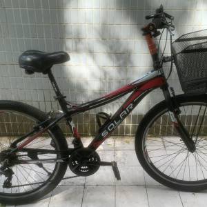 代友出售 二手 SOLAR RT-21 26寸 21波鋁合金V 制山地車  單車,   送餐, 郊遊, 代步...