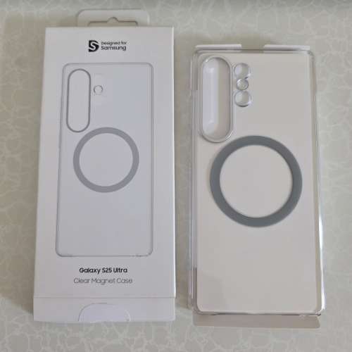 Samsung Galaxy S25 Ultra Clear Magnet Case 透明磁吸保護殼 原裝正版行貨 90% 新