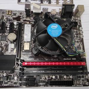 Intel core i3 6100  Gigabyte B150M DS3H 主板  8G DDR4