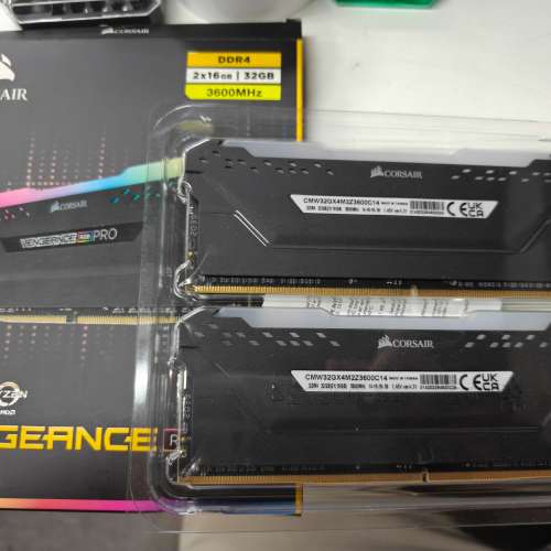 CORSAIR VENGEANCE RGB PRO DDR4 3600MHZ 16GB X2 (32GB) C14