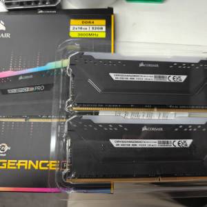 CORSAIR VENGEANCE RGB PRO DDR4 3600MHZ 16GB X2 (32GB) C14