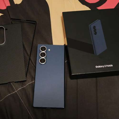 85%新 Samsung Galaxy Z Fold 6 12+1TB Navy 藍色 韓版 雙Sim卡 Z Fold6 摺機 水貨...