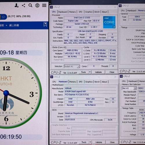 i3-13100 / DDR5 32gb / Asrock B760M Steel Legend WiFi