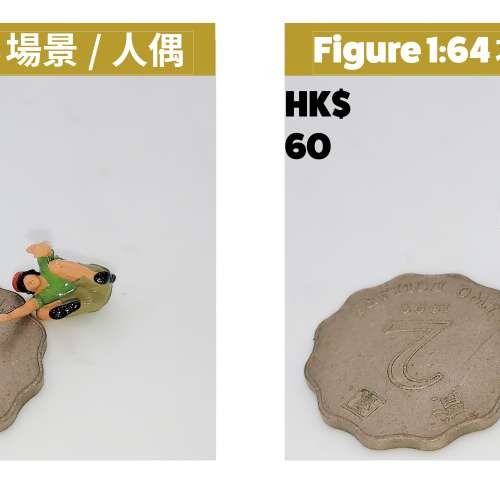 1:64 人偶都經過精細上色與雕刻，為收藏家打造的微縮藝術品。