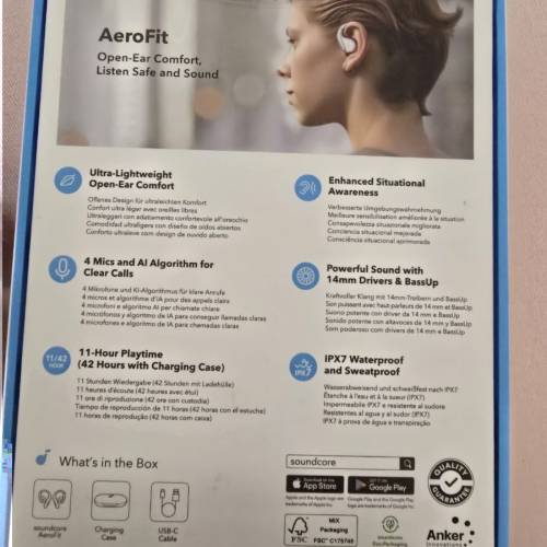 Anker Soundcore Aero Fit 藍牙耳機