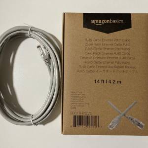 AmazonBasics 上網線 lan 線 寬頻線 lan線 Cat5E 網線 whtapp 66 502975 全新未開...