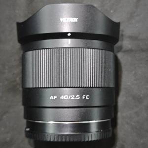 Viltrox 40/2.5 AF FE 唯卓士 40mm 40 for sony 索尼 FE 全畫幅 有盒有罩 淨I鏡片...