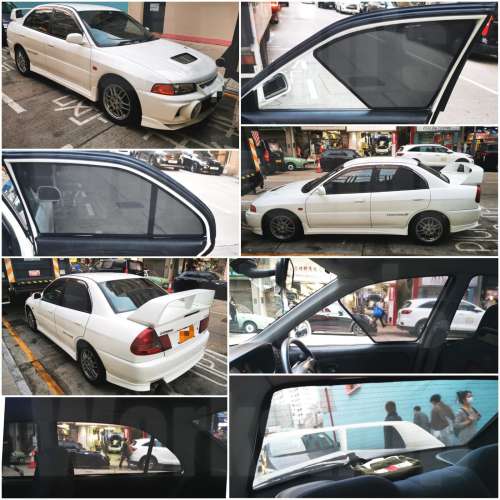 Mitsubishi Lancer Evolution 全車磁石濾光窗網太陽擋