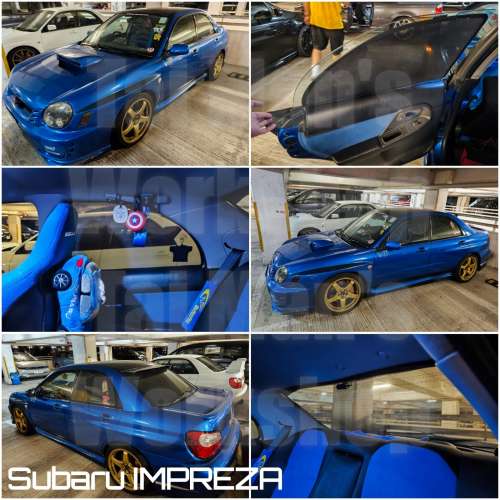 IMPREZA STI WRX 全車磁石濾光窗網太陽擋