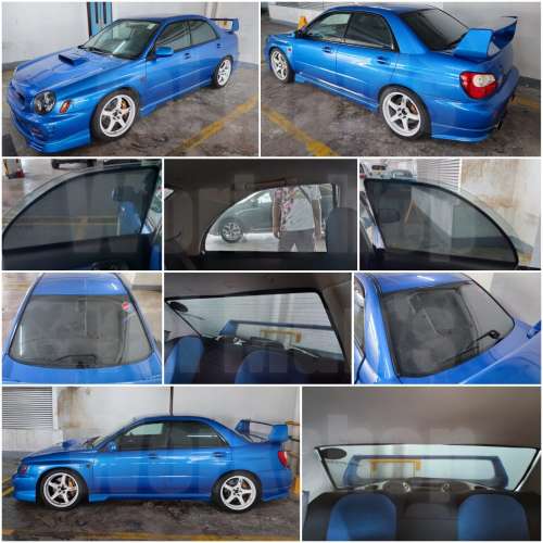 Subaru IMPREZA  WRX STI 全車磁石濾光窗網太陽擋