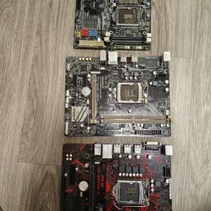 三塊有問題底板 ，Asus Ex-B250-V, Gigabyte GA-X150M PLUS WS, ZOTEC H67 ITX
