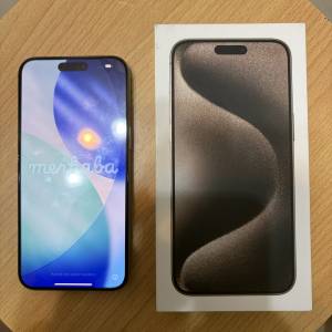 Apple iPhone 15 Pro Max 256GB Natural Titanium 原鈦金屬色 A3108 MU2Q3ZA/A
