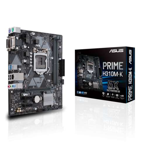 ASUS PRIME H310M-K + i3 8100