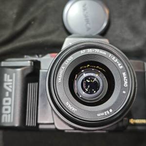 Yashica 200-AF 雅西卡 200AF 機身 + 35-70 AF 35mm 70mm 35 70 90%-95%new 鏡片通...
