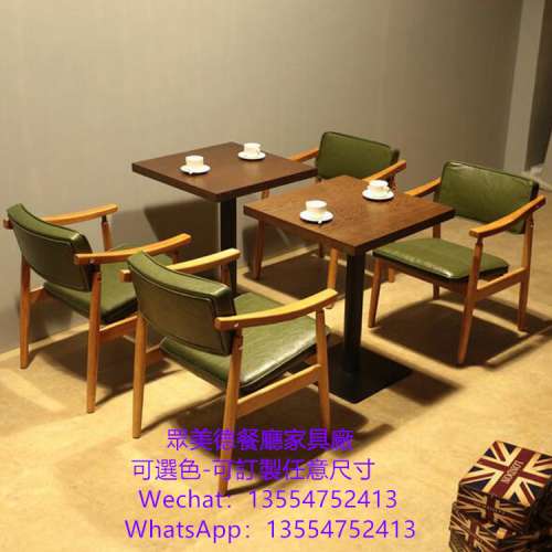 西餐廳傢私訂做，咖啡廳桌椅配套傢私，木紋餐枱，防火傢私可開BS7176防火證書，餐廳...