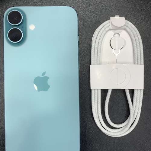 99%New iPhone 16 Plus 128GB 綠色 蘋果保養至2025-10-16 電池效能100% 香港行貨 自...