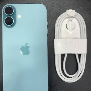 99%New iPhone 16 Plus 128GB 綠色 蘋果保養至2025-10-16 電池效能100% 香港行貨 自...