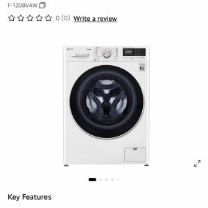 LG Vivace 8KG 1200rpm Al Washing Machine 洗衣機 F-1208V4W
