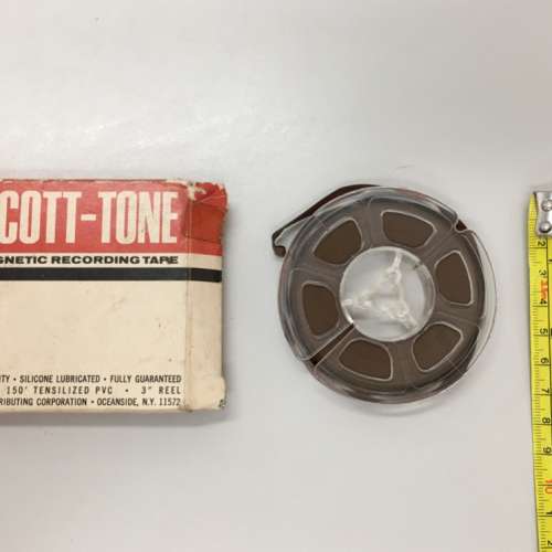 SCOTT-TONE 3" magnetic tape