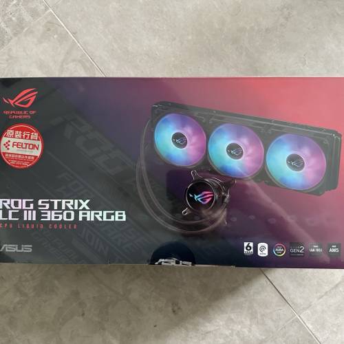 全新ASUS ROG Strix LC III 360 ARGB AIO CPU Cooler 360mm 一體式水冷