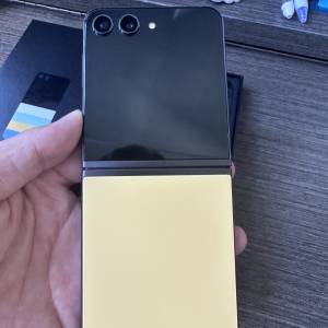 三星galaxy z Flip5 512gb,官網獨享黃，港行雙卡極新，所有原裝，所有功能正常！全...
