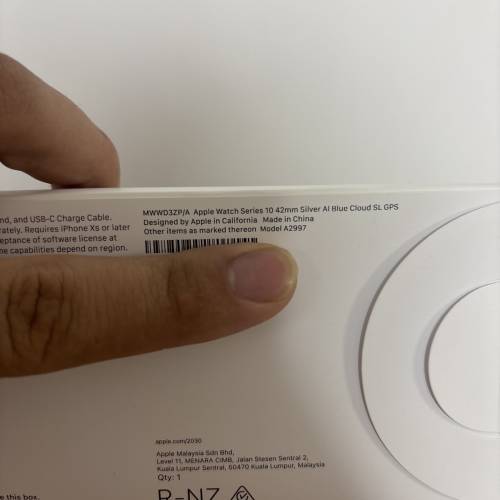 Apple watch Series 10 42mm slliver blue
