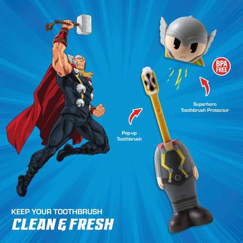美國兒童牙刷 Brush Buddies Marvel Toothbrush-雷神