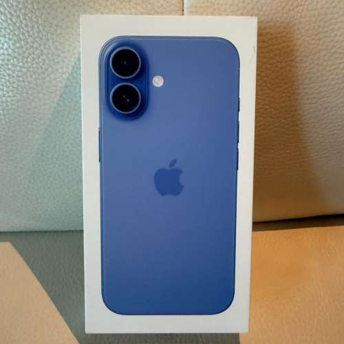 99%New iPhone 16 128GB 藍色 蘋果保養至 2026-3-23 電池效能100% 香港行貨有盒
