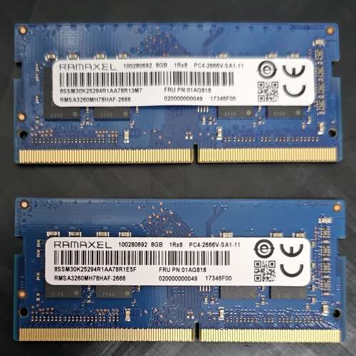 Ramaxel Sodimm DDR4 2666 8GB RAM for notebook