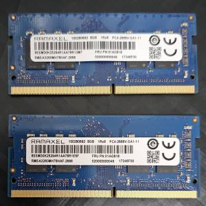 Ramaxel Sodimm DDR4 2666 8GB RAM for notebook